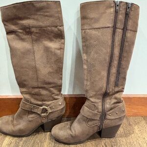 brown Heeled Boots